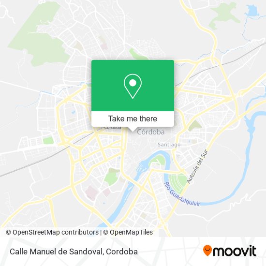 Calle Manuel de Sandoval map