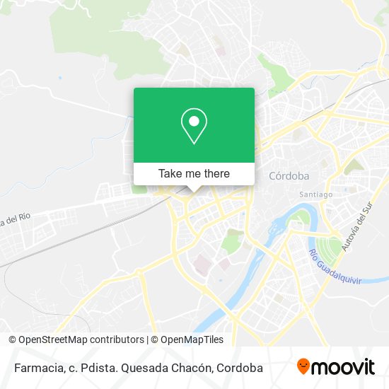 mapa Farmacia, c. Pdista. Quesada Chacón