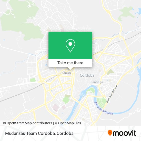 Mudanzas Team Córdoba map