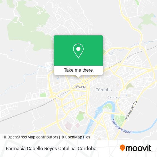 mapa Farmacia Cabello Reyes Catalina