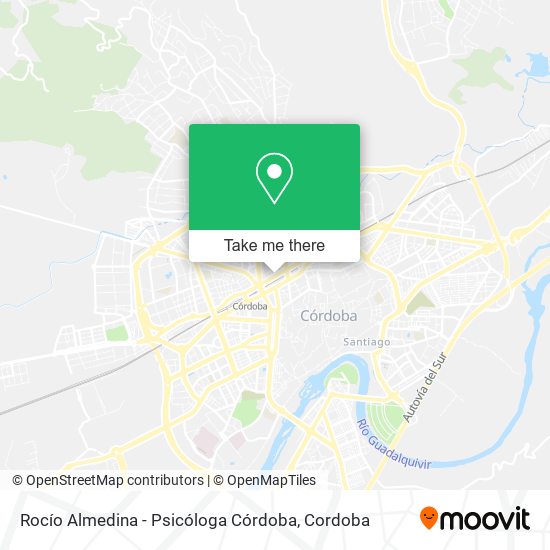 mapa Rocío Almedina - Psicóloga Córdoba