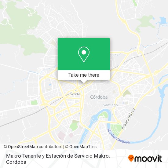 mapa Makro Tenerife y Estación de Servicio Makro