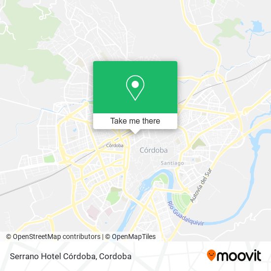 Serrano Hotel Córdoba map