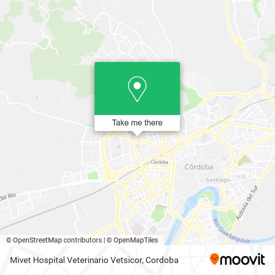 mapa Mivet Hospital Veterinario Vetsicor