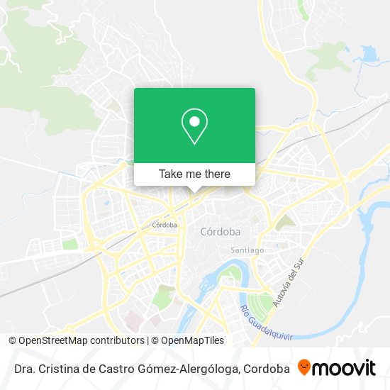 mapa Dra. Cristina de Castro Gómez-Alergóloga