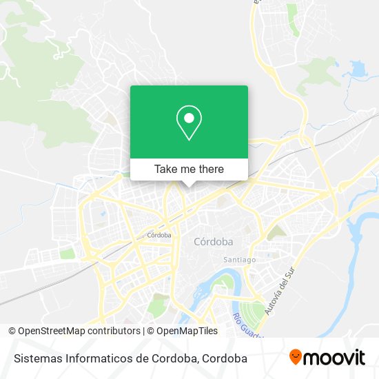 mapa Sistemas Informaticos de Cordoba