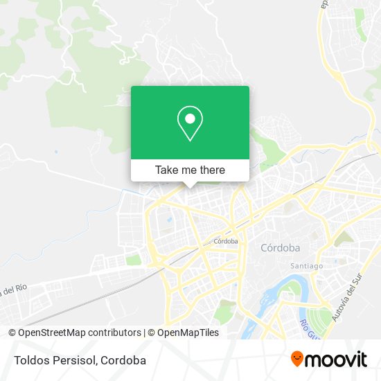 Toldos Persisol map