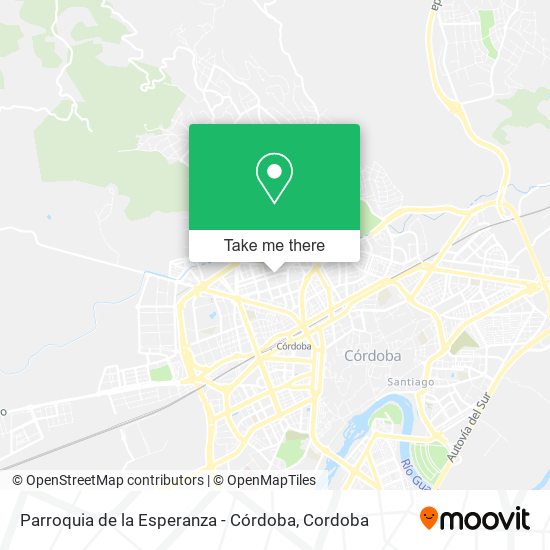 mapa Parroquia de la Esperanza - Córdoba