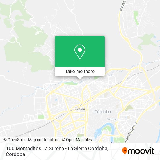 100 Montaditos La Sureña - La Sierra Córdoba map