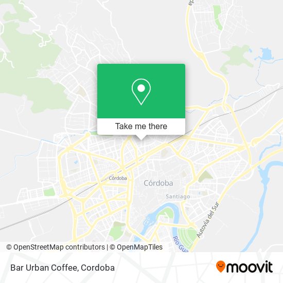 mapa Bar Urban Coffee