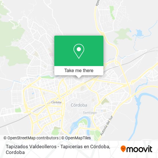 Tapizados Valdeolleros - Tapicerías en Córdoba map