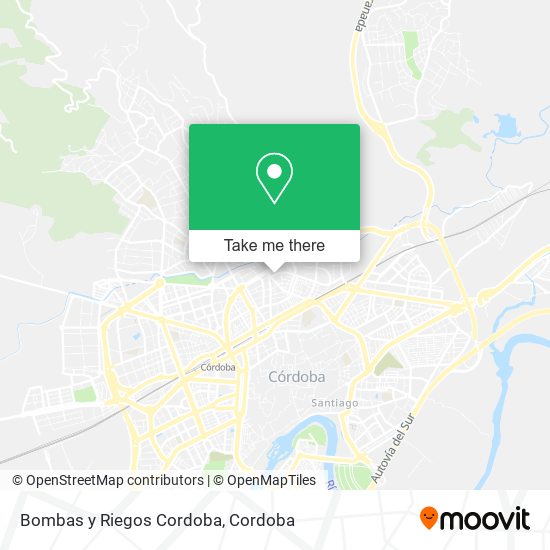 mapa Bombas y Riegos Cordoba