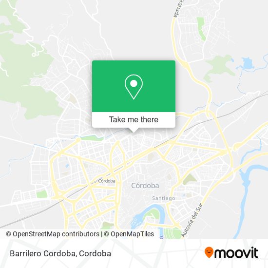 Barrilero Cordoba map