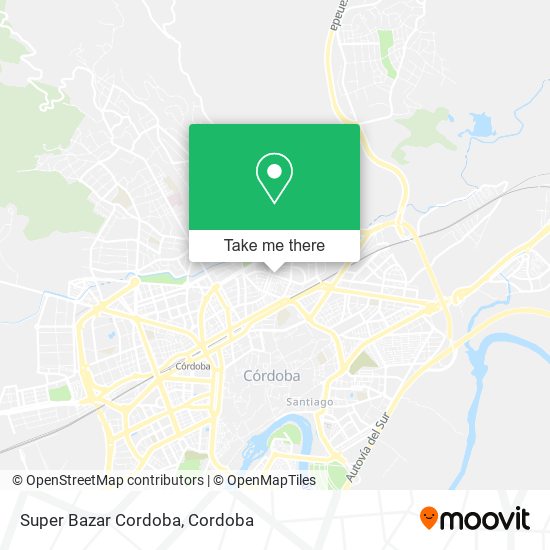 Super Bazar Cordoba map