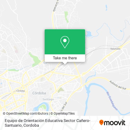 mapa Equipo de Orientación Educativa Sector Cañero-Santuario