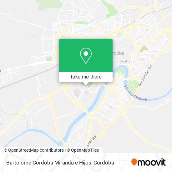 mapa Bartolomé Cordoba Miranda e Hijos