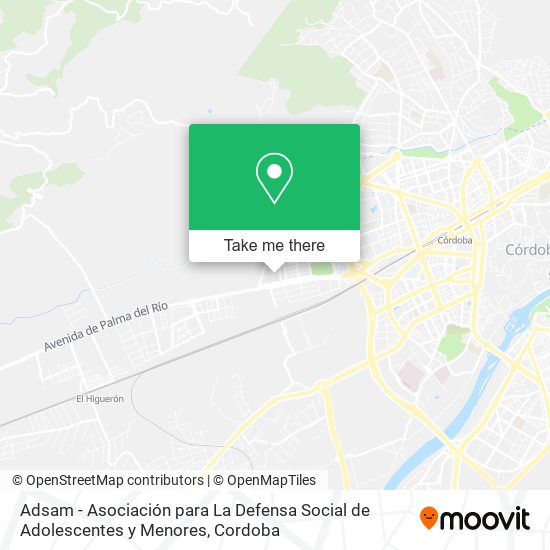 mapa Adsam - Asociación para La Defensa Social de Adolescentes y Menores