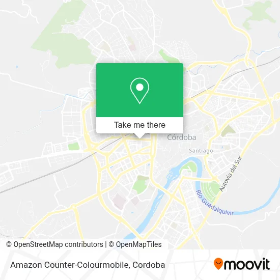 mapa Amazon Counter-Colourmobile