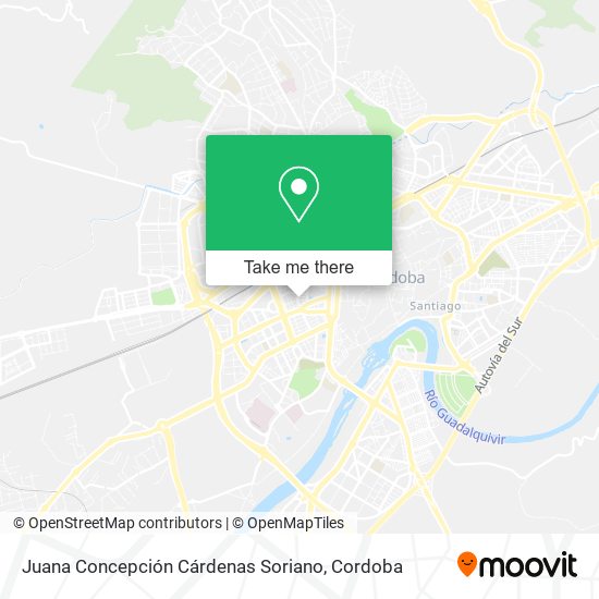 Juana Concepción Cárdenas Soriano map