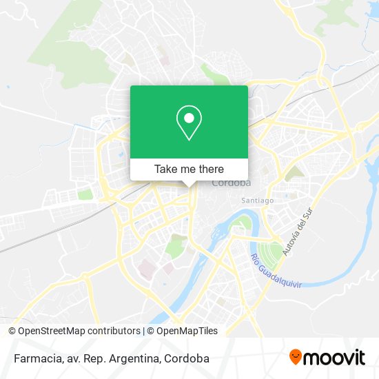 Farmacia, av. Rep. Argentina map