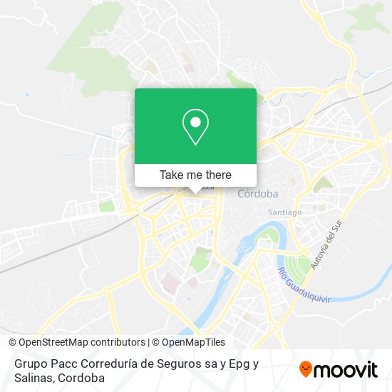 Grupo Pacc Correduría de Seguros sa y Epg y Salinas map