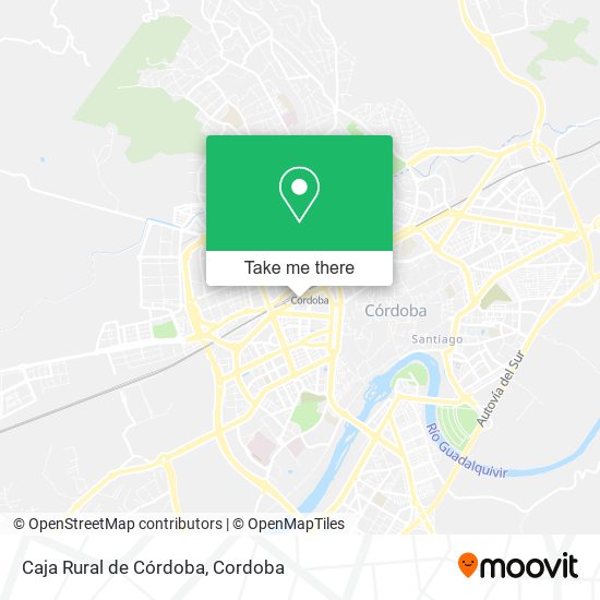 mapa Caja Rural de Córdoba