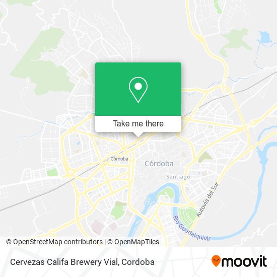 Cervezas Califa Brewery Vial map