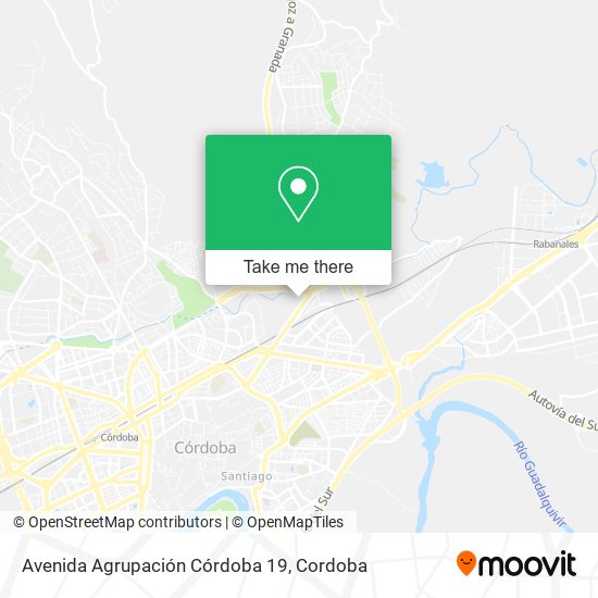 mapa Avenida Agrupación Córdoba 19