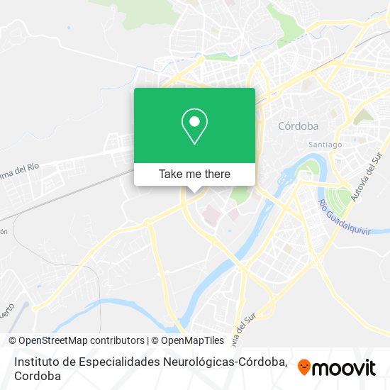 mapa Instituto de Especialidades Neurológicas-Córdoba