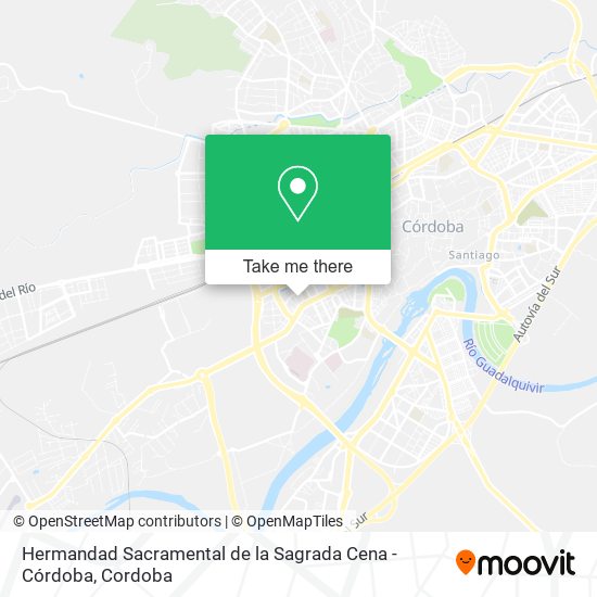 Hermandad Sacramental de la Sagrada Cena - Córdoba map