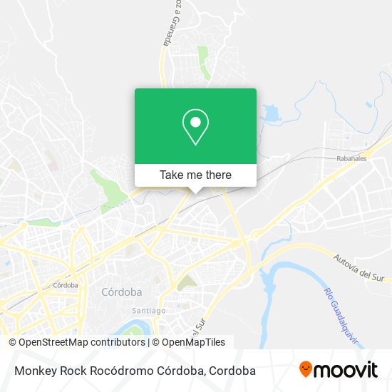 Monkey Rock Rocódromo Córdoba map