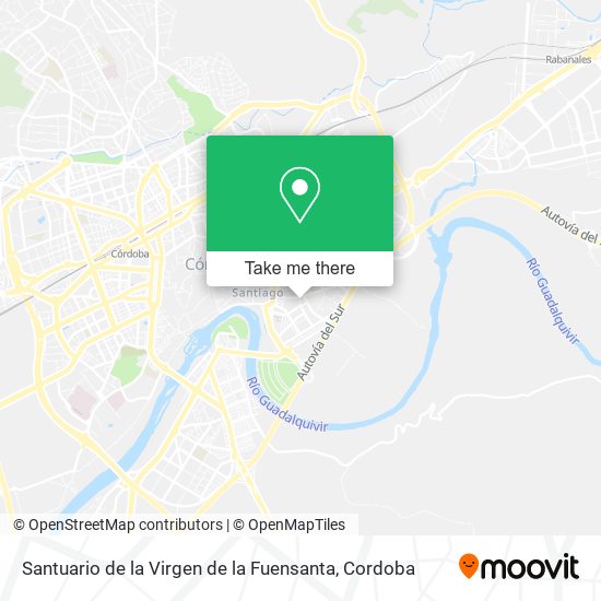 mapa Santuario de la Virgen de la Fuensanta