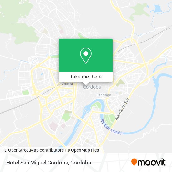 Hotel San Miguel Cordoba map