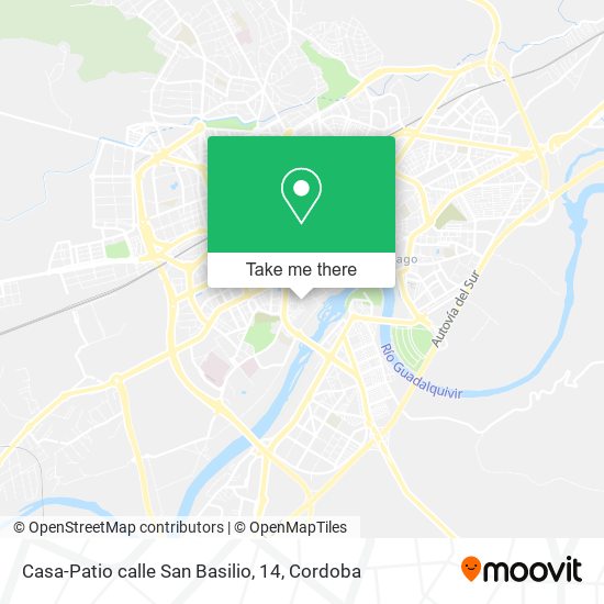 mapa Casa-Patio calle San Basilio, 14