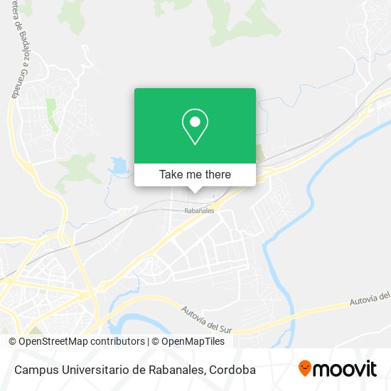 Campus Universitario de Rabanales map