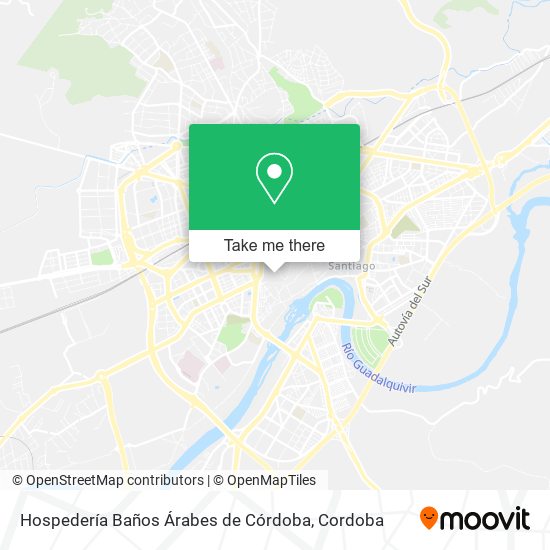 mapa Hospedería Baños Árabes de Córdoba