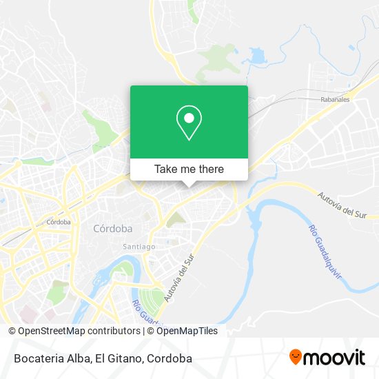 Bocateria Alba, El Gitano map