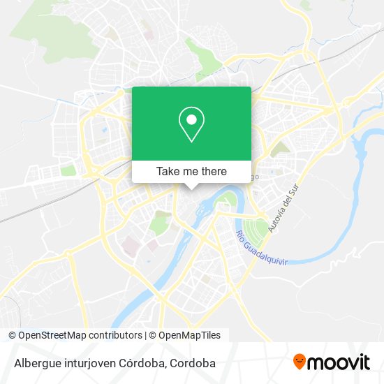 Albergue inturjoven Córdoba map