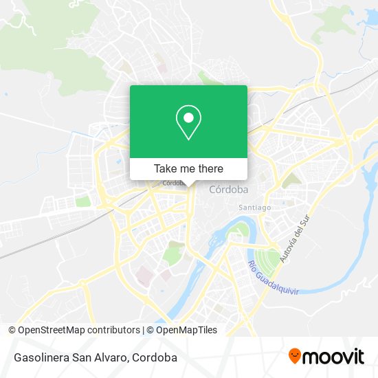Gasolinera San Alvaro map