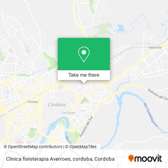 Clinica fisioterapia Averroes, cordoba map