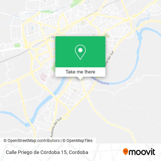 mapa Calle Priego de Córdoba 15