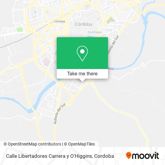 Calle Libertadores Carrera y O'Higgins map