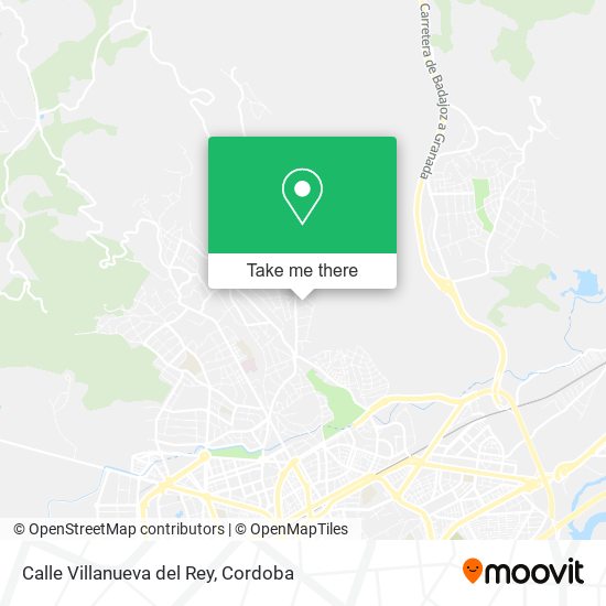 Calle Villanueva del Rey map