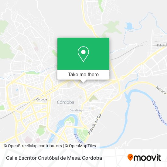 Calle Escritor Cristóbal de Mesa map