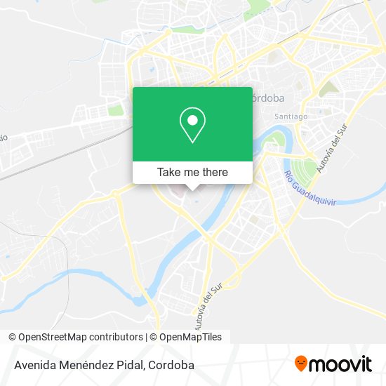 Avenida Menéndez Pidal map