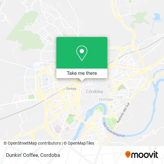 Dunkin' Coffee map