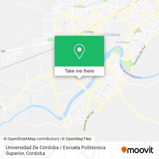 mapa Universidad De Córdoba / Escuela Politécnica Superior