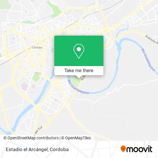 mapa Estadio el Arcángel