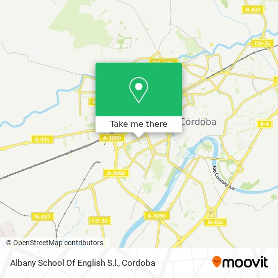 Albany School Of English S.l. map