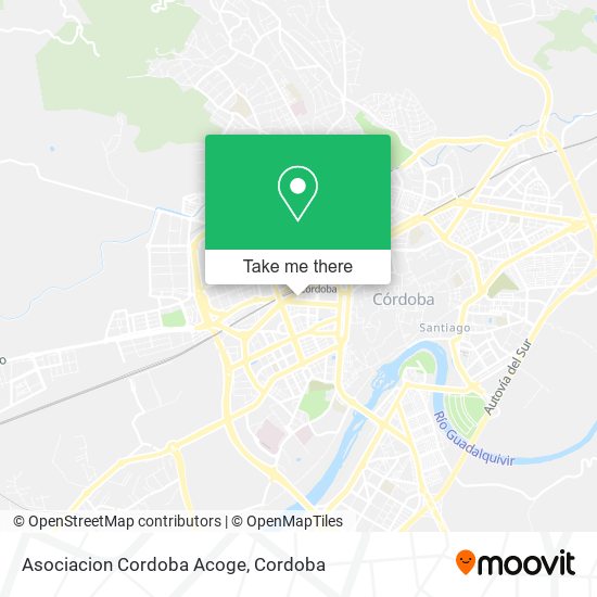 mapa Asociacion Cordoba Acoge